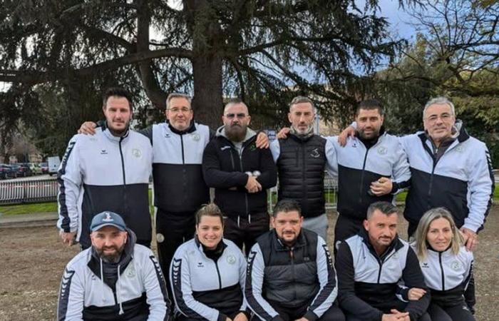 Launaguet. Pétanque: eine Errungenschaft im Coupe de France