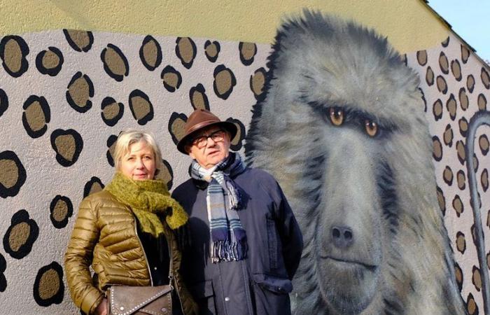 Ein prächtiges Fresko entlang des Greenway in Agen