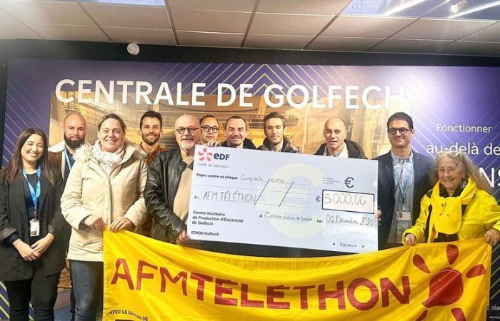 Golfech. Das EDF-Kraftwerk treu zum Telethon