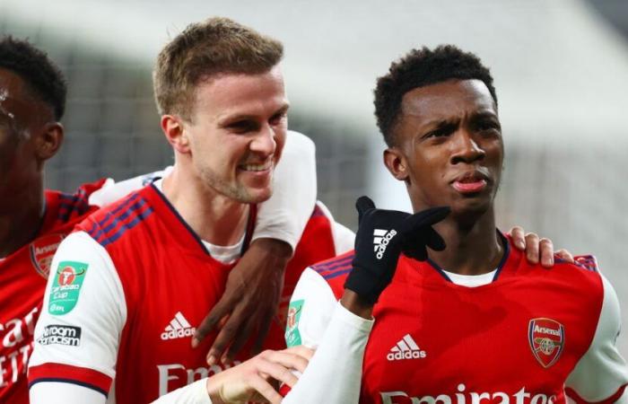 Als Arsenal das letzte Mal im EFL-Viertelfinale stand, erzielte Eddie Nketiah einen Hattrick