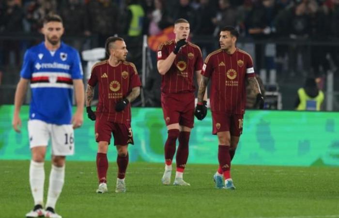 Im Achtelfinale des italienischen Pokals schlägt der AS Rom Sampdoria souverän vom Platz