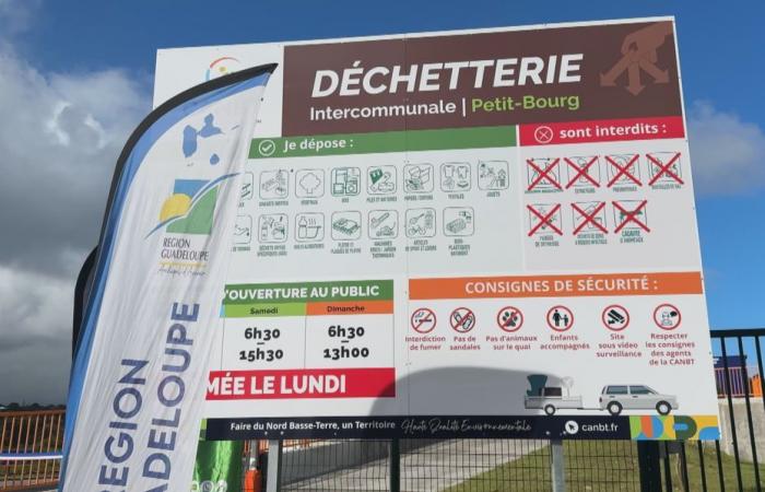 In Petit-Bourg wird ein neues Recyclingzentrum eröffnet