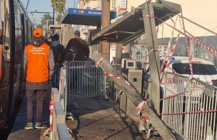 Zwei Tote bei einem Unfall an der Straßenbahnhaltestelle Ibn Tachfine