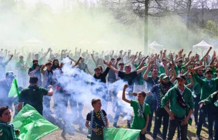 Das sehr schöne Bild der Fans, das in Toulouse beobachtet wurde