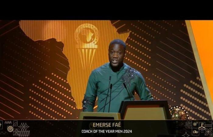 CAF Awards 2024: Die Reaktion von Faé, dem männlichen Trainer des Jahres