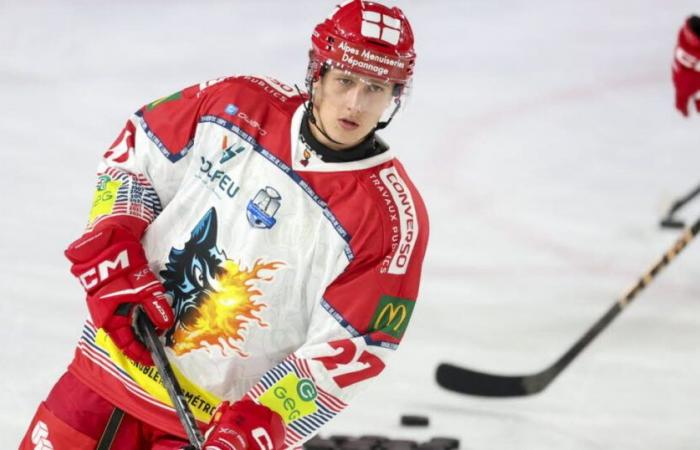 Eishockey – Magnus League. Ein Youngster aus Brûleurs de Loups setzt die Saison in Cergy fort