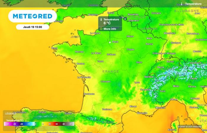 An diesem Donnerstag durchquert eine aktive Kaltfront Frankreich. Welche Regionen sind von starken Regenfällen betroffen?