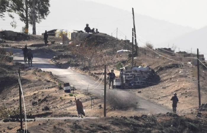 Die israelische Armee nimmt in Syrien in der Nähe der Golanhöhen Stellung