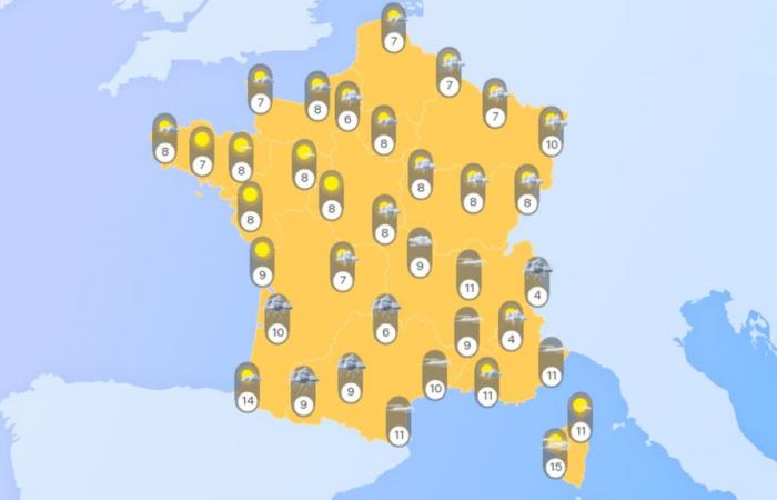 Finden Sie heraus, wie das Wetter heute in Frankreich ist