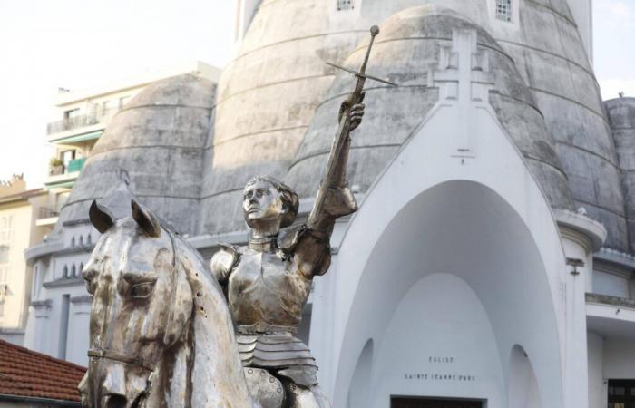 Die heute mit Feingold vergoldete Statue von Jeanne d’Arc sorgte in Nizza für Kontroversen