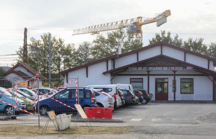 Wo sind die Arbeiten am Bahnhof Saint-Vincent-de-Tyrosse?