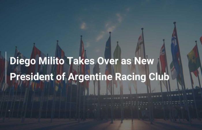 Diego Milito übernimmt das Amt des Präsidenten des Argentine Racing Club