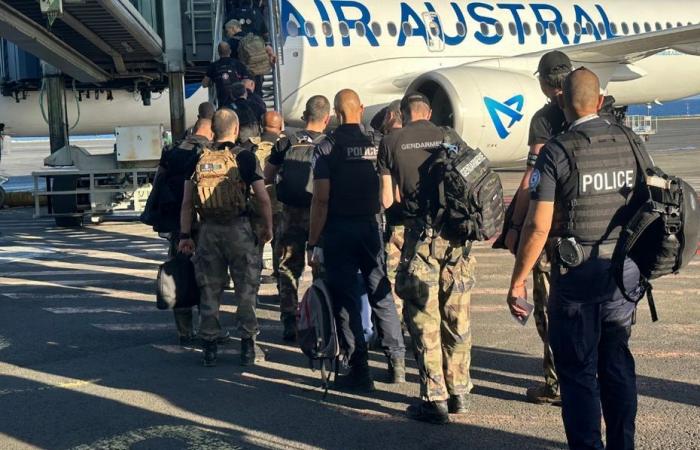 130 Polizei- und Gendarmerie-Verstärkungen wurden von La Réunion nach Mayotte entsandt, Familien mahoresischer Beamter wurden repatriiert