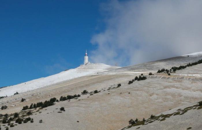 An diesem Wochenende herrscht starker Mistral und Schnee in Ventoux