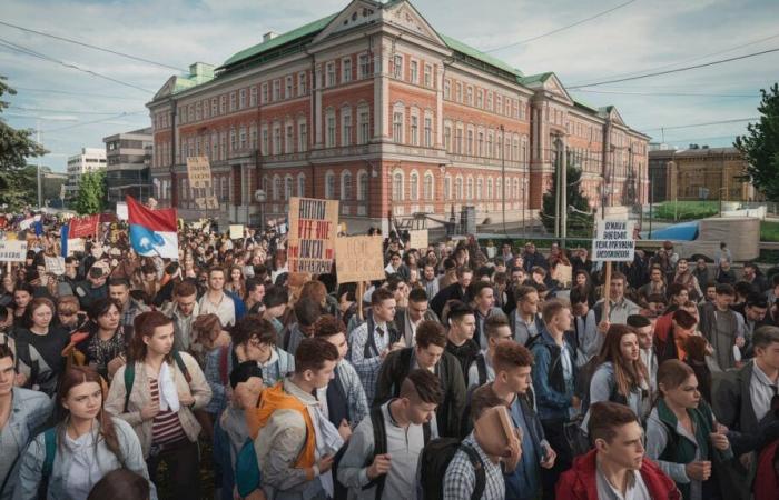 Die serbische Studentenbewegung gewinnt gegen die Macht an Boden