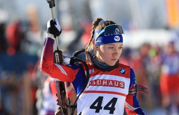 Biathlon-Weltcup: „Man muss einfach einen Schritt zurücktreten und durchatmen“ Océane Michelon, die Jüngste im Wettbewerb