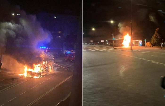 Feuerwehrleute sind vor Ort