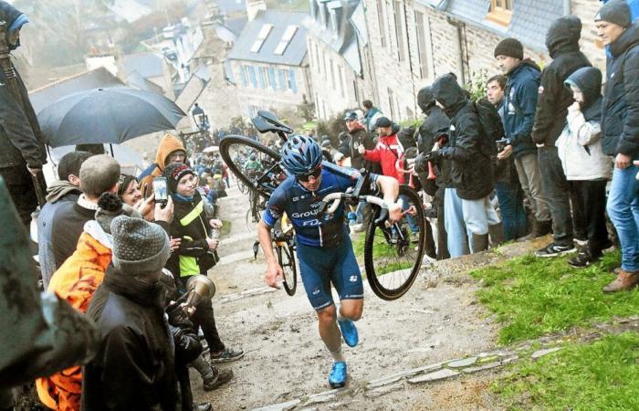 Treppe mit 142 Stufen, Überquerung eines Festzeltes, Riesenleinwand, Scherzscheibe … Warum das Lannion-Cyclocross nicht wie die anderen ist