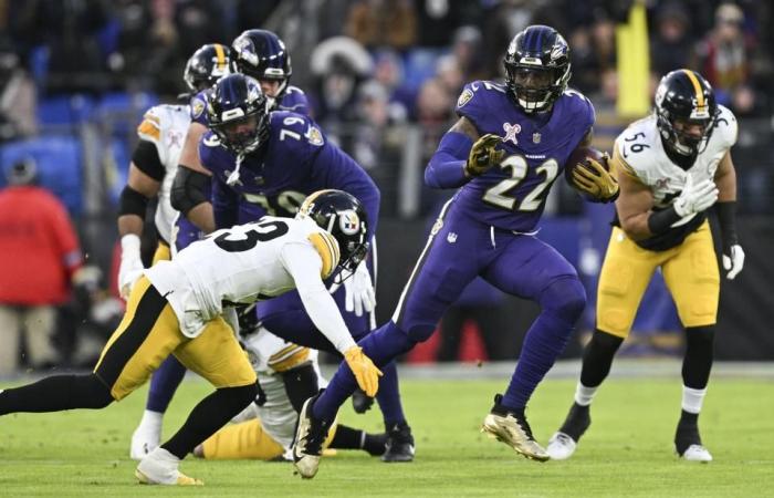 Erkenntnisse, Beobachtungen aus der ersten Halbzeit, als die Ravens einen Vorsprung von 17-10 vor den Steelers haben