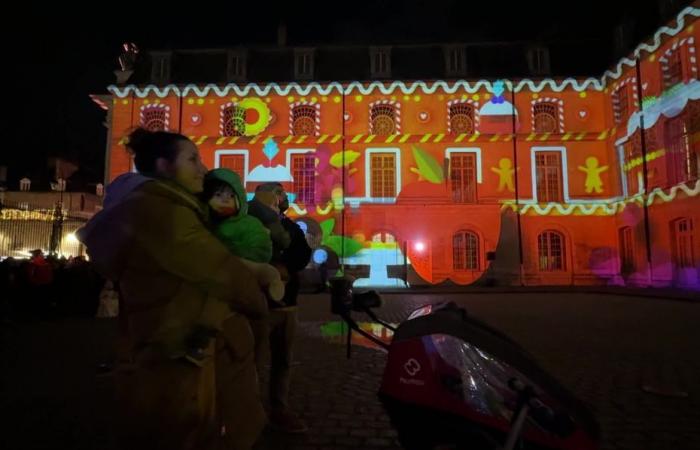 In Dijon staunen die Zuschauer der „Fééries de Noël“.