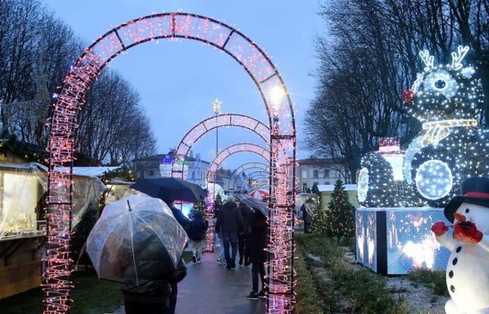 Weihnachtsparade, DJ, Eisbahn … im Regen versucht der Weihnachtszauber, das Wochenende der Einwohner von Carcassonne zu unterstreichen