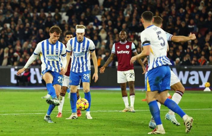 West Ham 1 Brighton 1: Mohammed Kudus erobert das Rampenlicht mit Tor und Jubel beim Weihnachtsschlummerfest