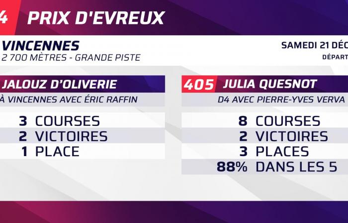 Quinté+: Quinté+ vom Samstag, 21. Dezember in Vincennes: Jalouz d’Oliverie, ein Kandidat für den Erfolg