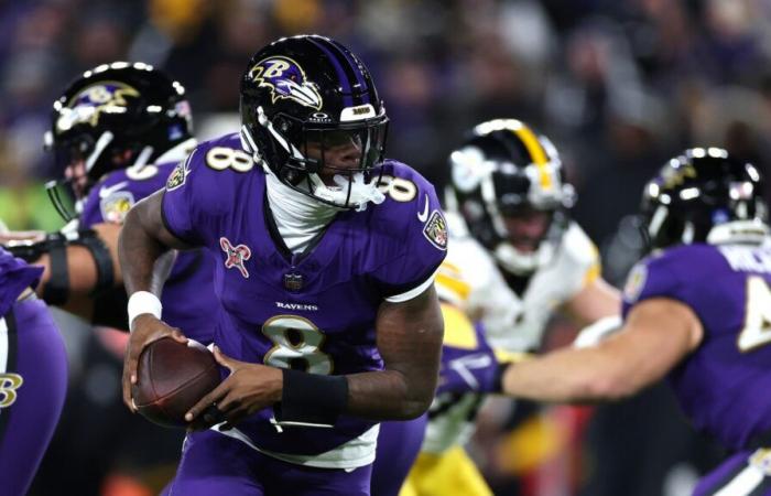 Lamar Jackson und Derrick Henry bringen die Ravens über die Steelers in die Playoffs