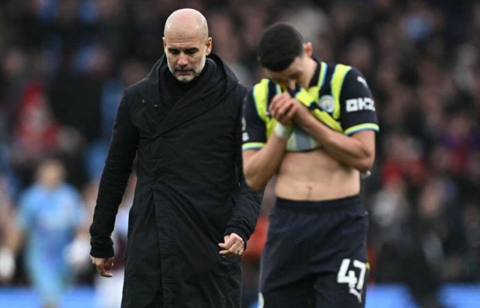 Fußball. Manchester City, immer noch bei Aston Villa (2:1) geschlagen, versinkt in der Krise