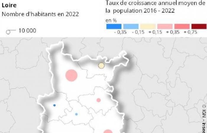 Die Bevölkerungszahl der Loire wächst, Saint-Etienne bleibt nahezu stabil