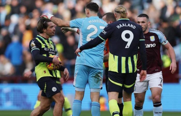 Eine tolle Parade und ein Zusammenstoß mit Grealish und Haaland: die Show von Draw Martínez beim Sieg gegen Manchester City