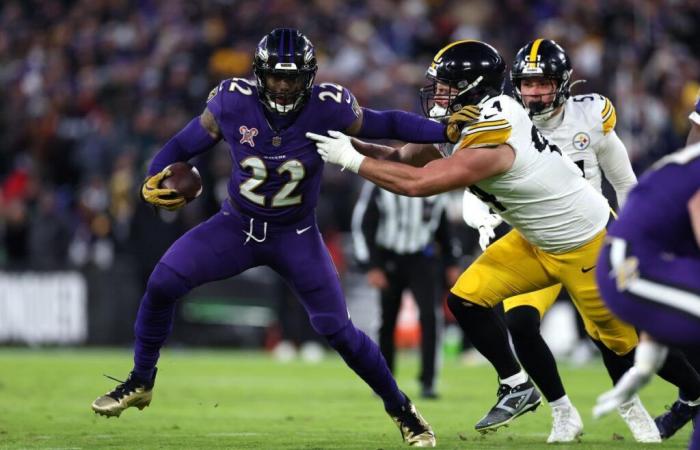 Erkenntnisse, Beobachtungen aus der ersten Halbzeit, als die Ravens einen Vorsprung von 17-10 vor den Steelers haben