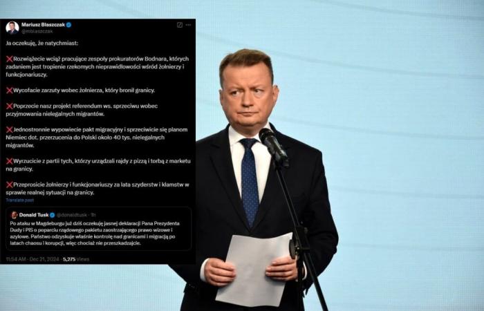 Tusk ein „Verteidiger der Grenzen“? Błaszczaks starke Antwort!