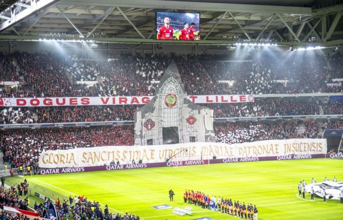 Le Losc und die Kathedrale Notre-Dame de la Treille, vereint zum 80-jährigen Jubiläum des Clubs