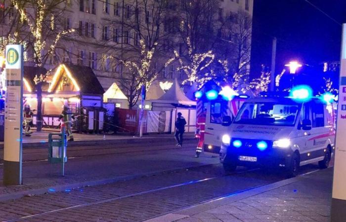 Deutschland: Auf dem Weihnachtsmarkt in Magdeburg prallt ein Auto in eine Menschenmenge, wobei ein Mensch getötet und mehr als 60 verletzt werden