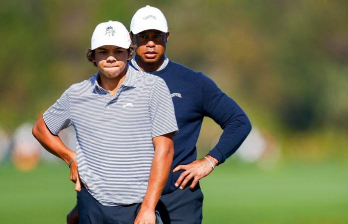 Golf: eine Runde von 59 für Tiger und Charlie Woods bei der PNC-Meisterschaft