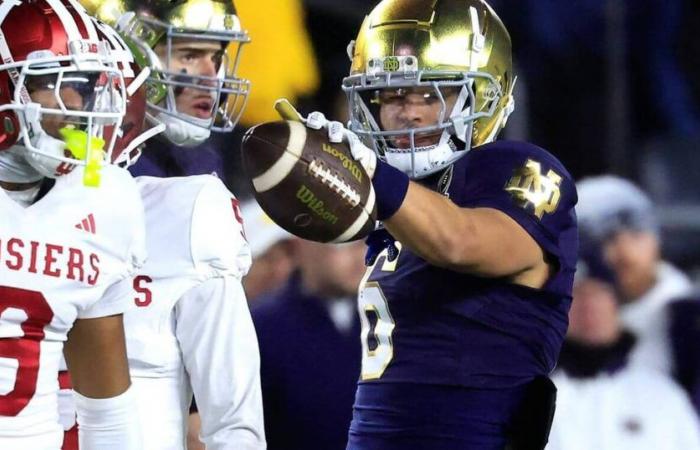 ​Notre Dame dominiert Indiana in der ersten Runde der College Football Playoffs: Live-Reaktion und Updates