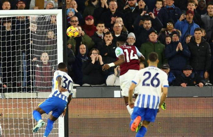 West Ham 1 Brighton 1: Mohammed Kudus erobert das Rampenlicht mit Tor und Jubel beim Weihnachtsschlummerfest