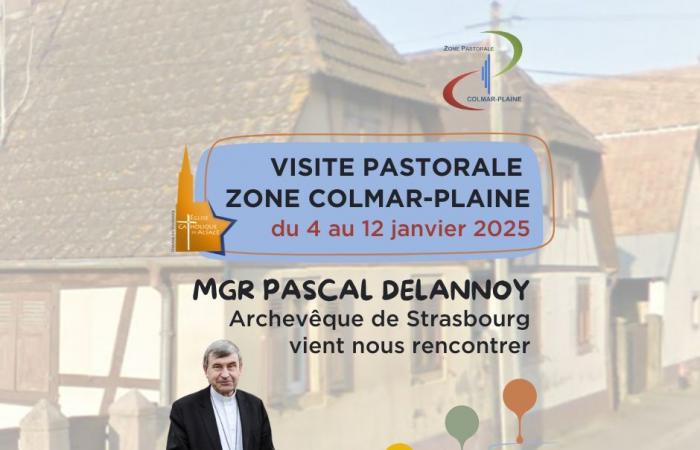 Neujahr mit dem Pastoralbesuch von Monsignore Delannoy in der Colmar-Plaine-Zone