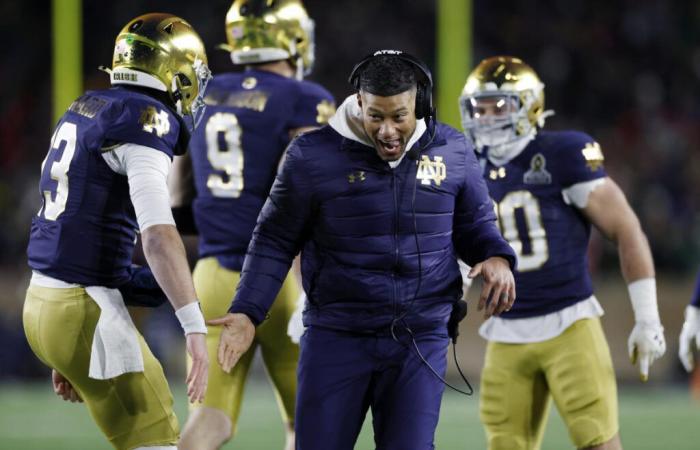 College-Football-Playoff-Ergebnisse, Ergebnisse: Notre Dame trifft im ersten Spiel der Playoff-Ära mit 12 Teams auf Indiana