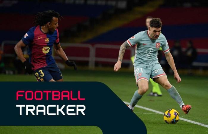 Football Tracker: Barcelona übernimmt die Führung gegen Atlético in der LaLiga, Lazio Rom im Einsatz