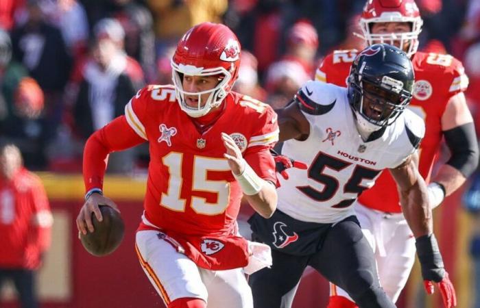 Die Chiefs kommen durch den Sieg über die Texans der Nummer 1 der AFC-Satzliste noch näher