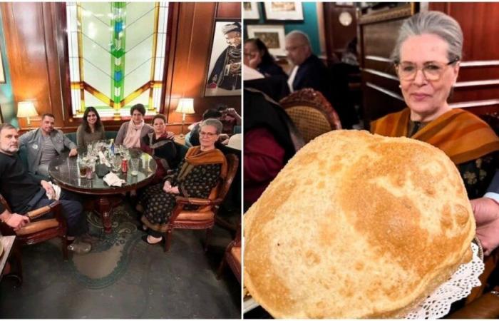 Gandhis Tagesausflug: Sonia, Rahul und Priyanka genießen Chhole-Bhature im Restaurant in Delhi