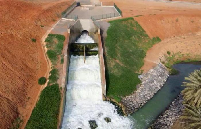 Exklusiv. Vom Himmel aus gesehen, wie die Wasserstraße Oued Sebou auf ihrem Weg die gesamte Landschaft verändert