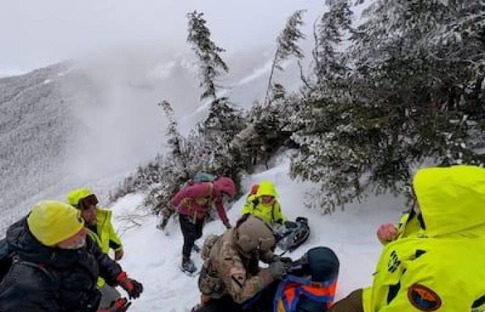 BILDER | Die Wanderung auf dem Mount Lafayette wird zum Kampf ums Überleben und zur Rettung durch einen Hubschrauber