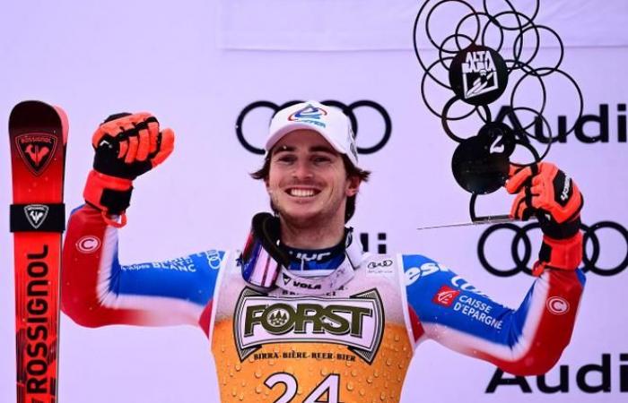 Der Franzose Léo Anguenot wurde Zweiter im Riesenslalom von Alta Badia hinter König Odermatt