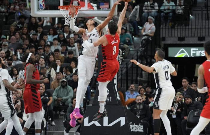 NBA: das unglaubliche Video von Wembanyamas 10 „Blocks“ gegen Portland