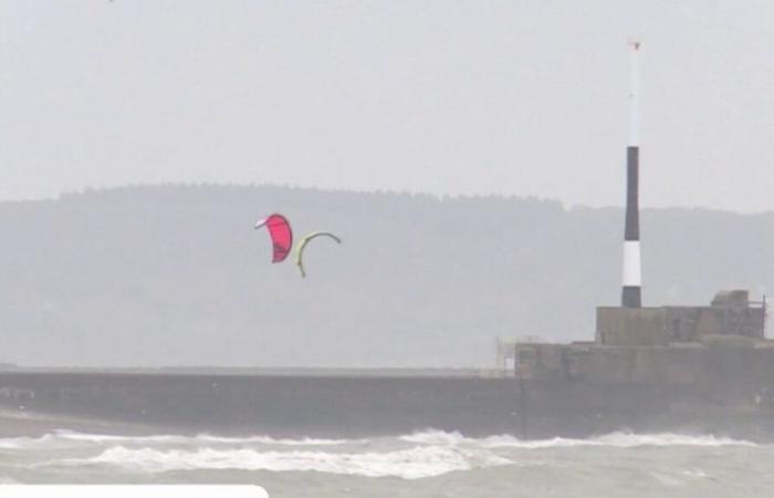 Starke Windböen in der Bretagne und der Normandie