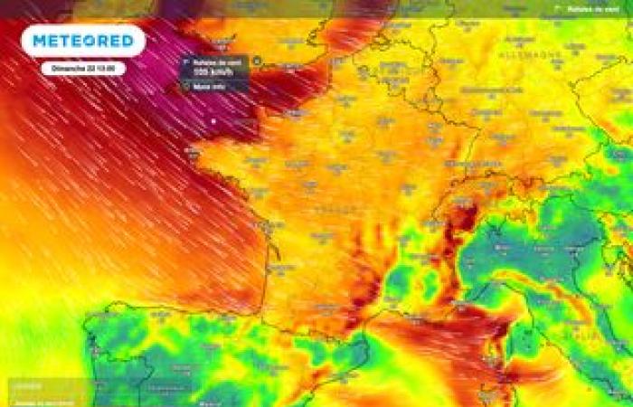 Météo-France versetzt 6 Departements in Alarmbereitschaft. Unsere Karten bestätigen Sturm und Schnee!