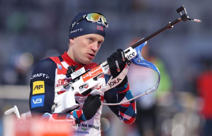 Tarjei Boe bringt die Franzosen in Le Grand Bornand zum Schweigen. Sein Massenstart mit Giacomel als Vierzehnter